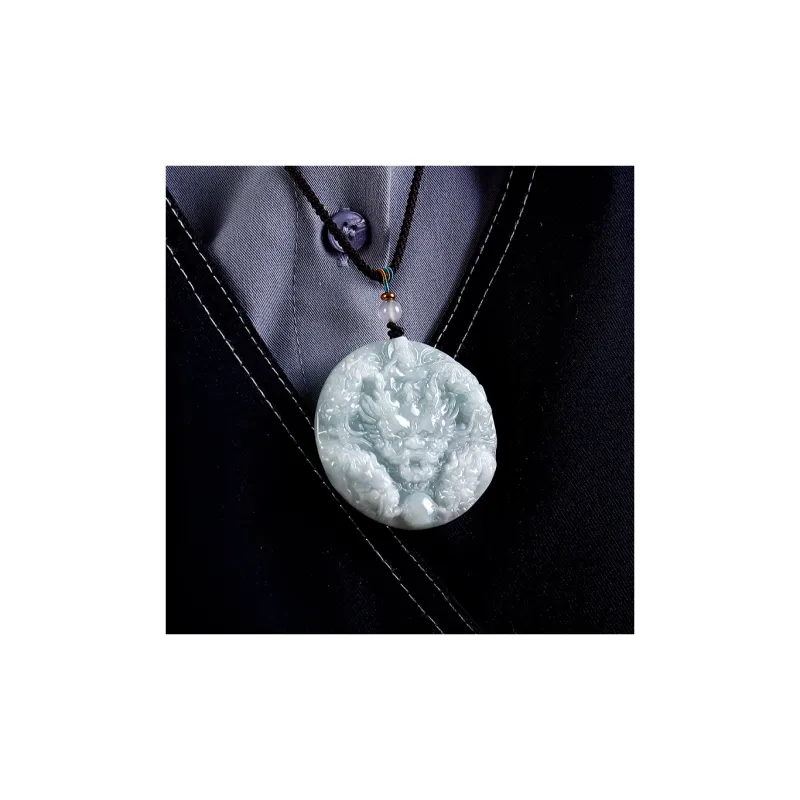 Viola Bean Type Jadeite Pendants Unisex-4