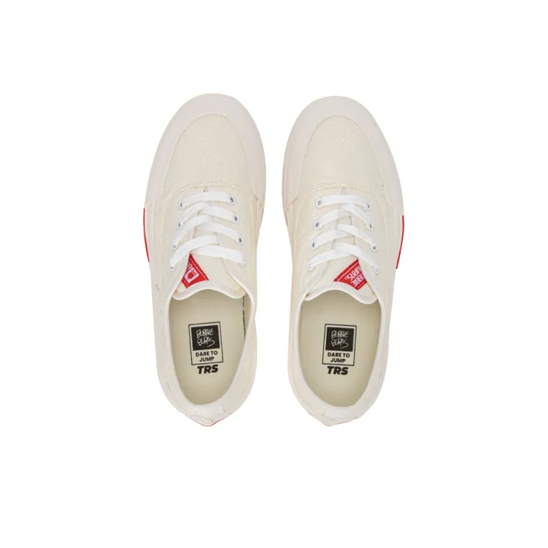 BOBBIE BURNS Anti Slip Wear Resistant Low Top Canvas Shoes Unisex Ivory-3