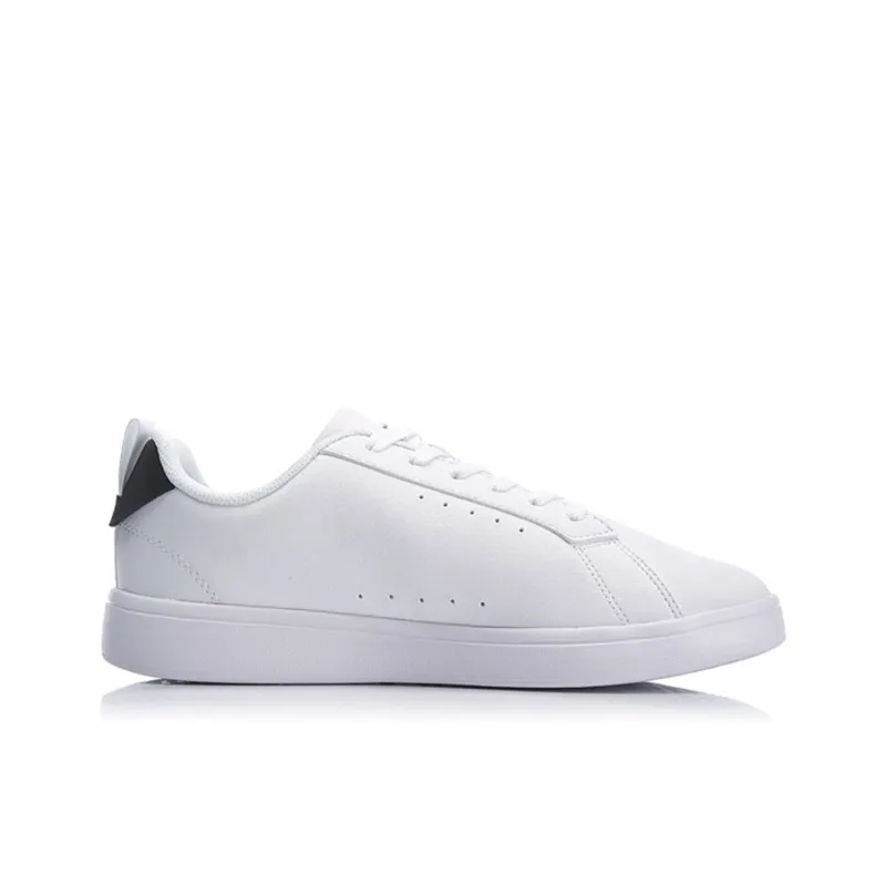 LiNing Coverage Warm Slip-Resistant Low-Top Skateboard Shoes Men's White-1