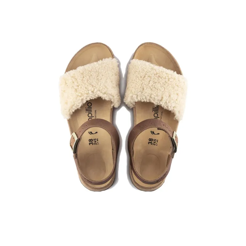 Birkenstock Glenda Beach Sandals Women's Beige Narrow Fit-3