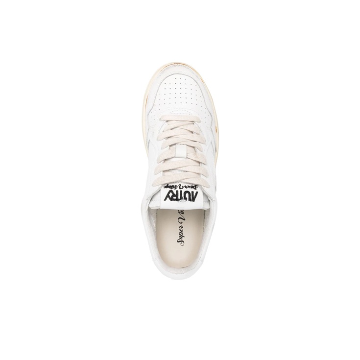 AUTRY Medalist Super Vintage Low Leather Sneaker 'White
