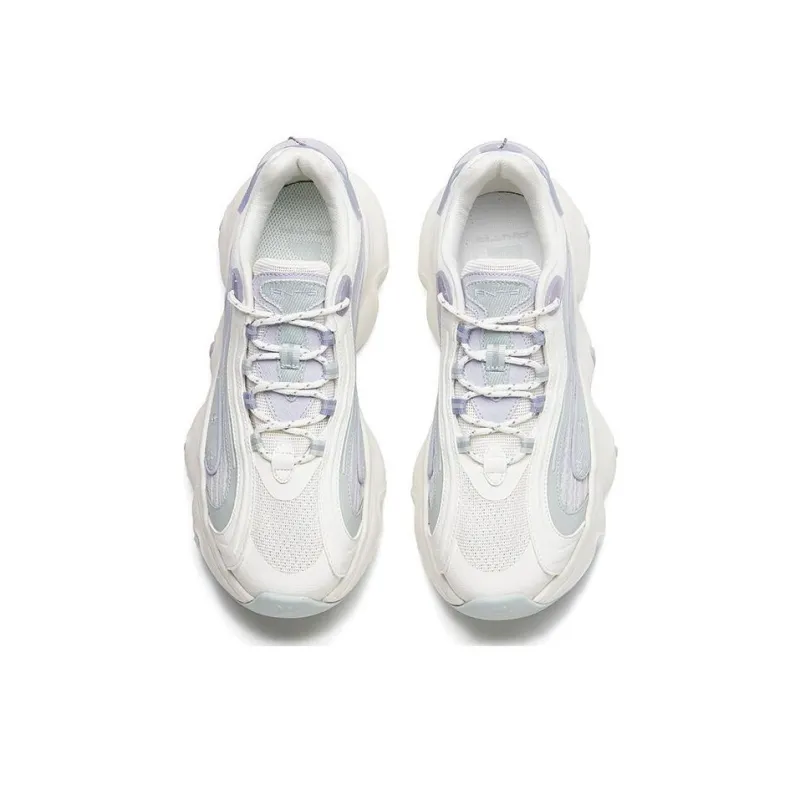 Anta Meow Meow Shoes 2.0 Anti Slip Wear Resistant Low Top Chunky Sneakers Women's Dream Blue-2