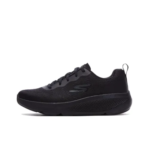 Skechers GO RUN Elevate Slip-Resistant Breathable Low-Top Running Shoes Men's Black