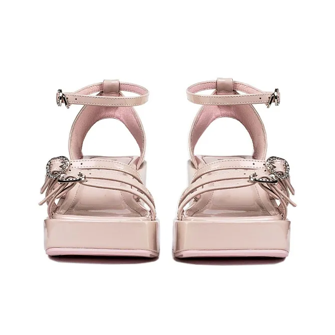 Wonderful Couple One Strap Sandals 7cm Women's-39