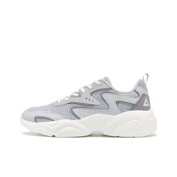 PEAK Anti Slip Wear Resistant Low Top Sports Casual Shoes Women's Gray White