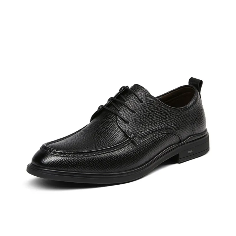 SEVEN Dress Shoes Men Low Top Black-0