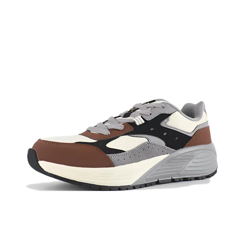 361° Cushioning, Slip Resistant, And Abrasion Resistant Low Top Sports Casual Shoes Wood Zinc Iron Gray-2