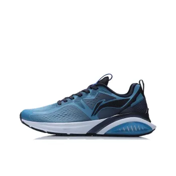 LiNing Cushioning Anti Slip And Wear Resistant Low Top Running Shoes Men's Night Blue