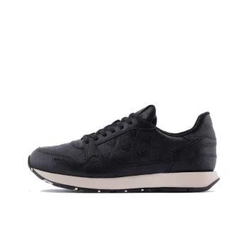 EMPORIO ARMANI Cushioning Low Top Sports Casual Shoes Men's Black