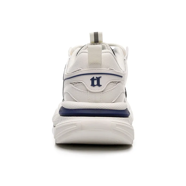 Tonlion Chunky Sneakers Unisex Low Top White Gray/White Blue/Light Beige Gray/Light Beige Black-9