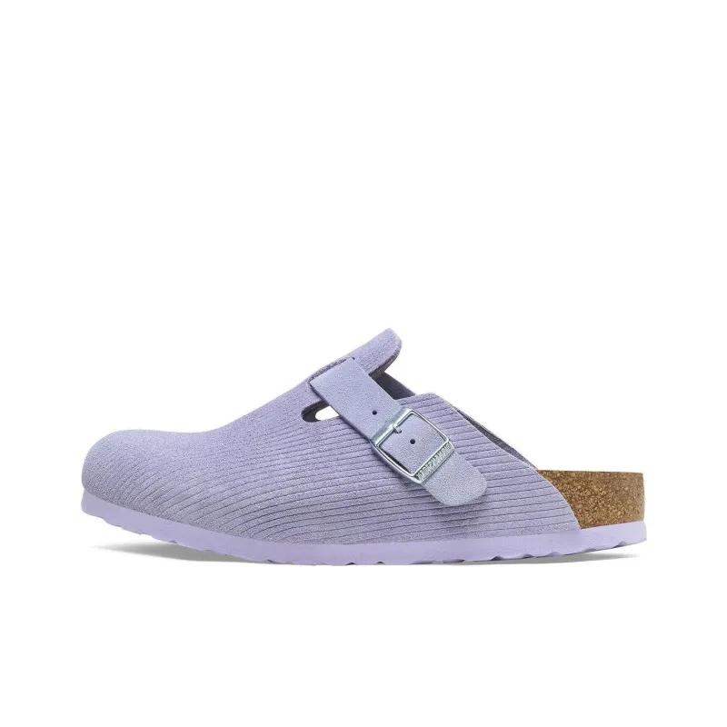 Birkenstock Antibacterial Quick-Dry Slip-Resistant Wrap-toe Slippers Unisex Purple Narrow Fit-0