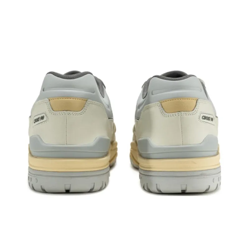Saucony Cross 90 Anti Slip Wear Resistant Low Top Skateboard Shoes Unisex White Gray-3
