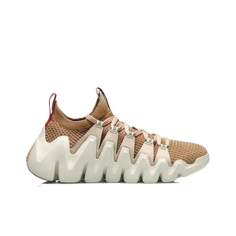 LiNing Low Top Running Shoes Women's Deer Brown-1