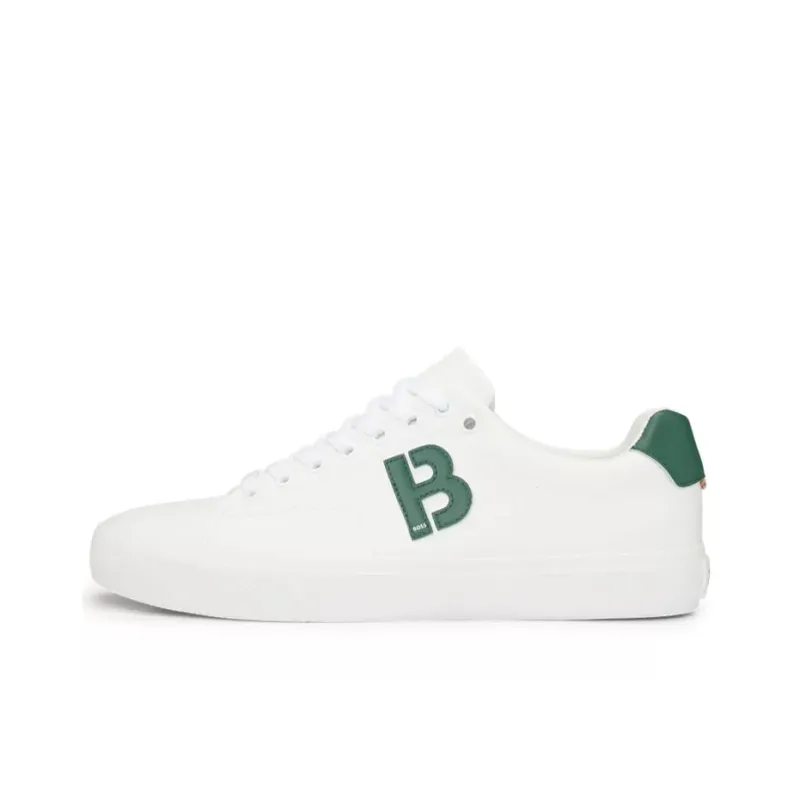HUGO BOSS Low-Top Stylish Skateboarding Shoes Men's White Green-0