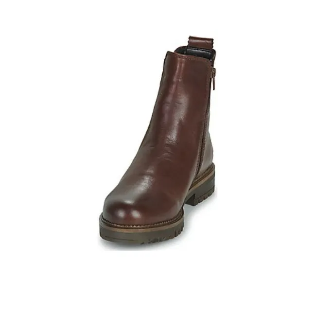Gabor Short Chelsea Boots 3cm Women's Brown-3