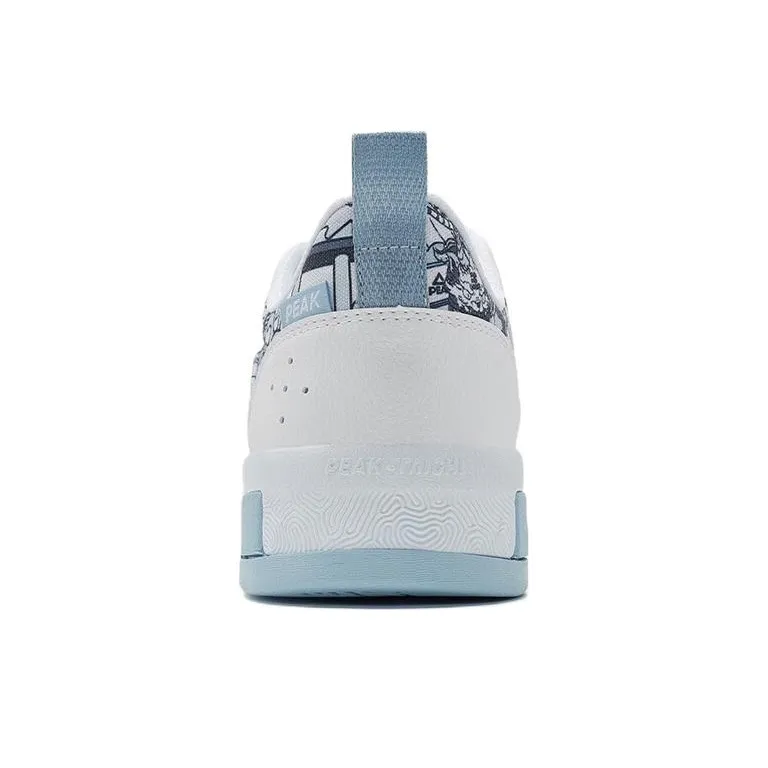PEAK Creative Factory Durable Breathable Low Top Skateboard Shoes Men's Baymax Medium Gray-3