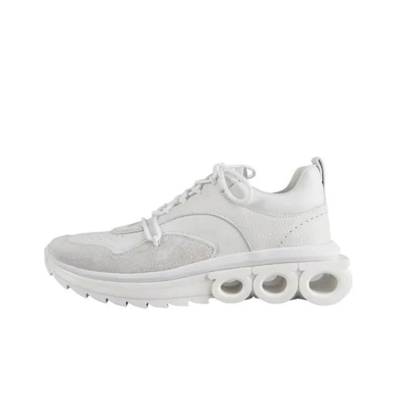 FERRAGAMO Panelled 50mm Leather Sneakers-0