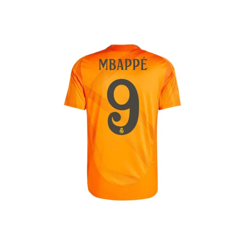 Adidas Real Madrid Kylian Mbappé 24/25 Away Authentic Jersey Soccer Jerseys Men's Orange-1