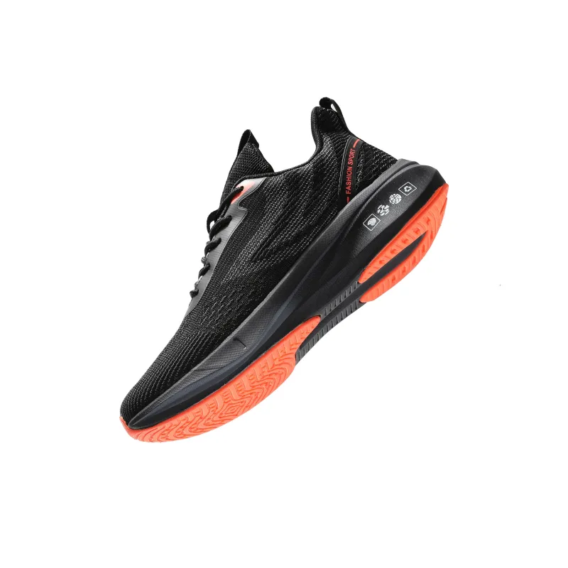 GERTOP Running Shoes Men Low Top Black Red, Black White, Blue, Gray, White-2