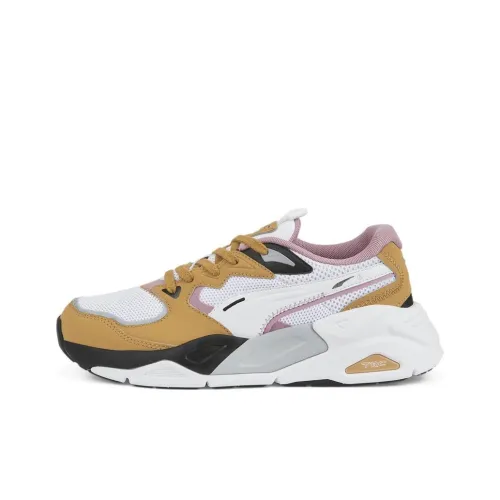 PUMA TRC Mira Block Casual Shoes Women's Low-Top White/Yellow/Pink