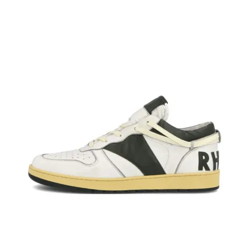 RHUDE Skateboard Shoes Men Low-Top White/Green