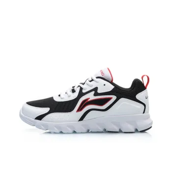 LiNing Durable Breathable Low Top Running Shoes Women's White Black Red