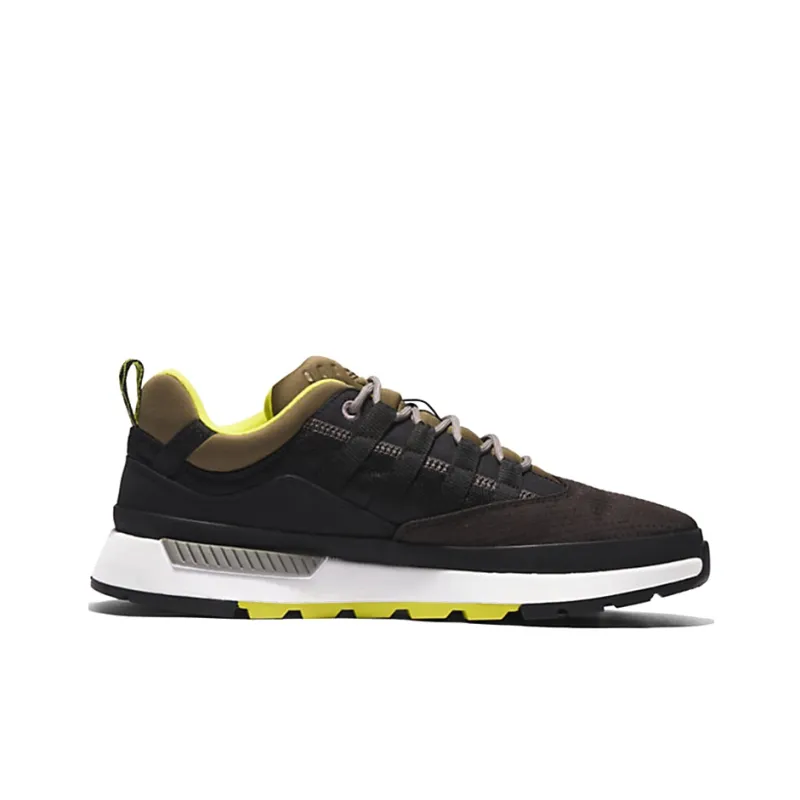 Timberland Euro Trekker Low Trainer Durable Breathable Low-Top Sports Casual Shoes Black Yellow-1