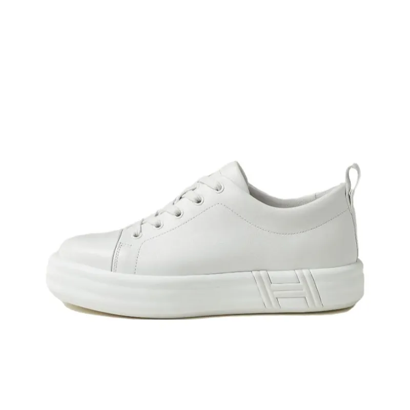 HERMES Happy Low Top Skateboard Shoes Women's White-0