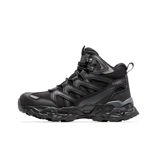 CAMEL Imperial Mountain Cushioning Anti-Slip And Wear-Resistant Mid-Top Outdoor Shoes Women's Black