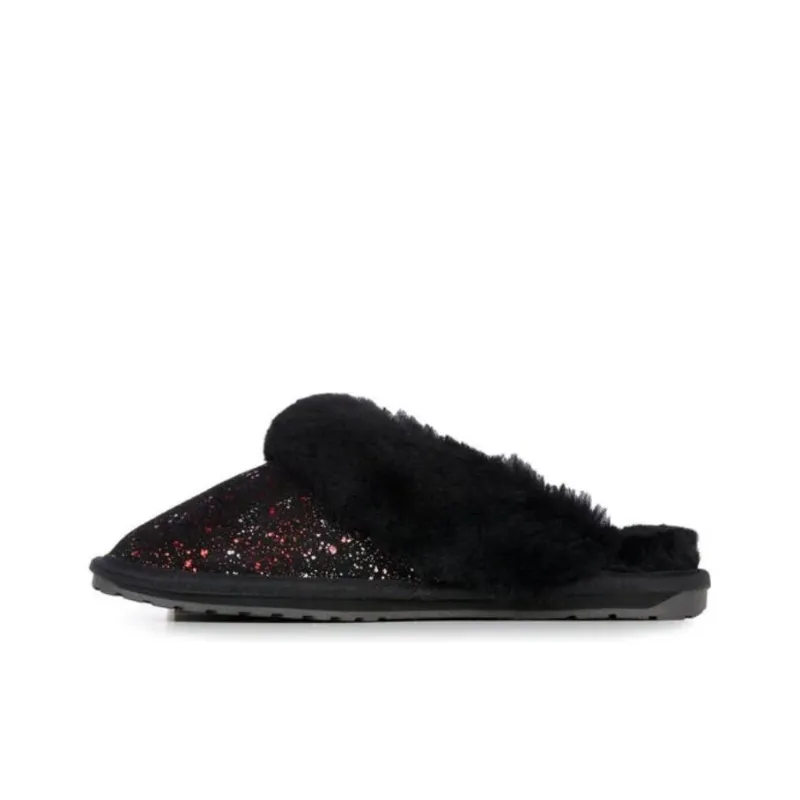 EMU Australia Wrap-toe Slippers Women's Black-0