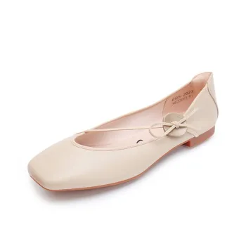 QUICHESHOES Women's Casual Shoes Women's Low Top Nude/Black