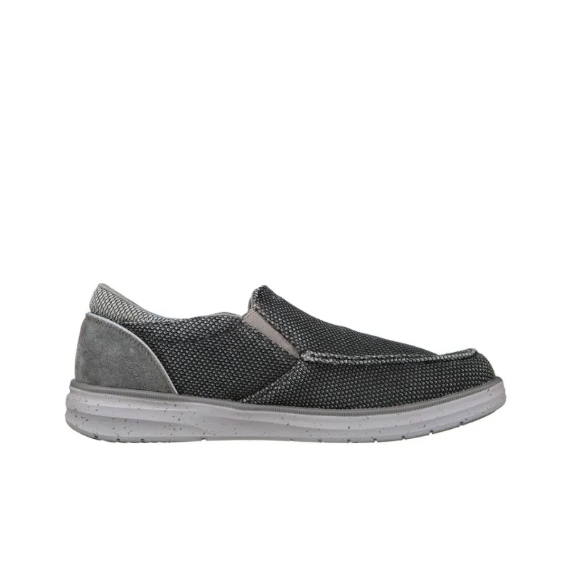Skechers Cushioned Anti Slip And Wear Resistant Lightweight Low Top Casual Shoes Men's Black Gray-1