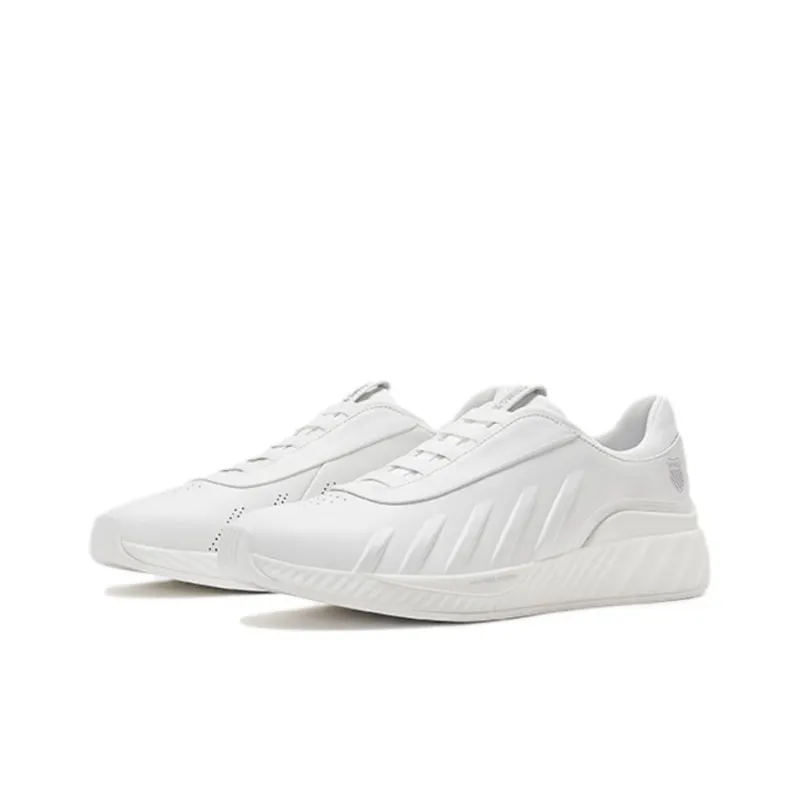 KSWISS Shock Absorbers With Slip Resistant Features Low Top Casual Shoes Men's White-2