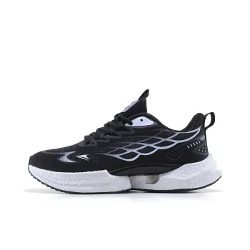 Kinglake Cushioned Slip-Resistant Low-Top Running Shoes Unisex Black