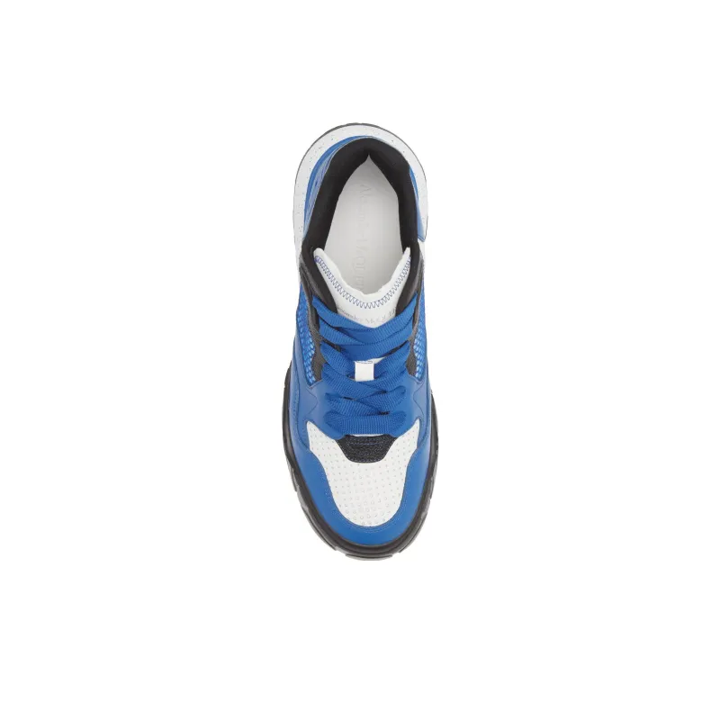Alexander McQueen Court Trainer Slip Resistant High Top Casual Shoes Men's Ultramarine Blue-4