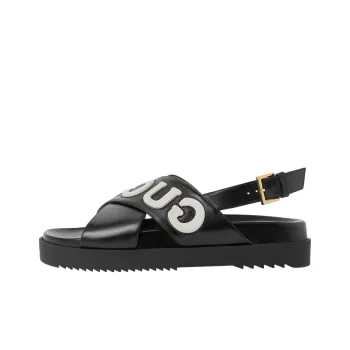 GUCCI Women's Crossover Sandal 'Black White' Women's