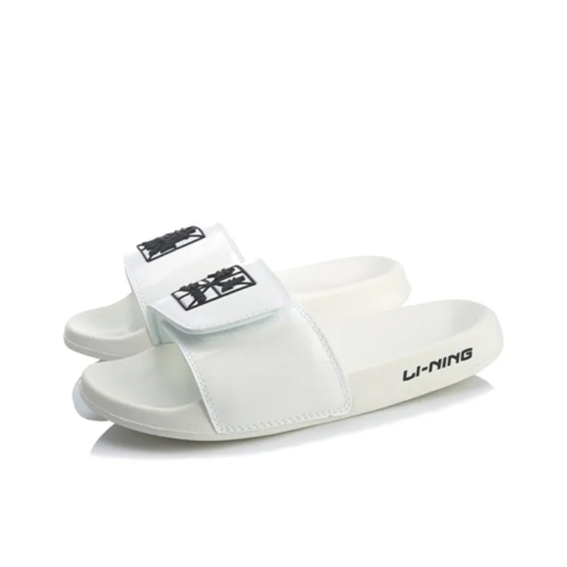 LiNing LN Slipper EVA Quiet Slide Slippers Women's White-2