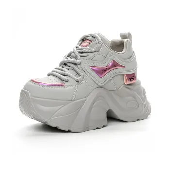 Shoe Cabinet Floral Language Low-Top Chunky Sneakers Women's