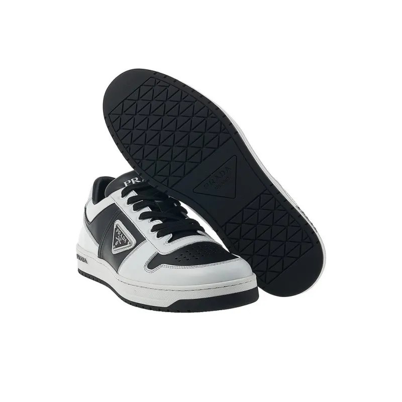 PRADA Downtown Leather 'White Black'-3