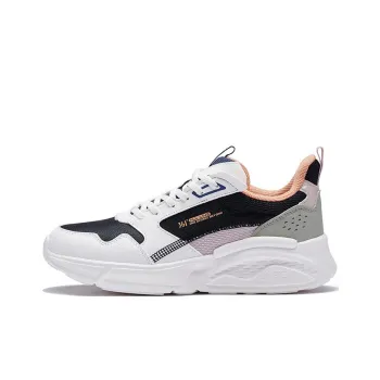 361° Lightweight, Wear resistant, And Non slip Low Top Sports Casual Shoes Women's Black White