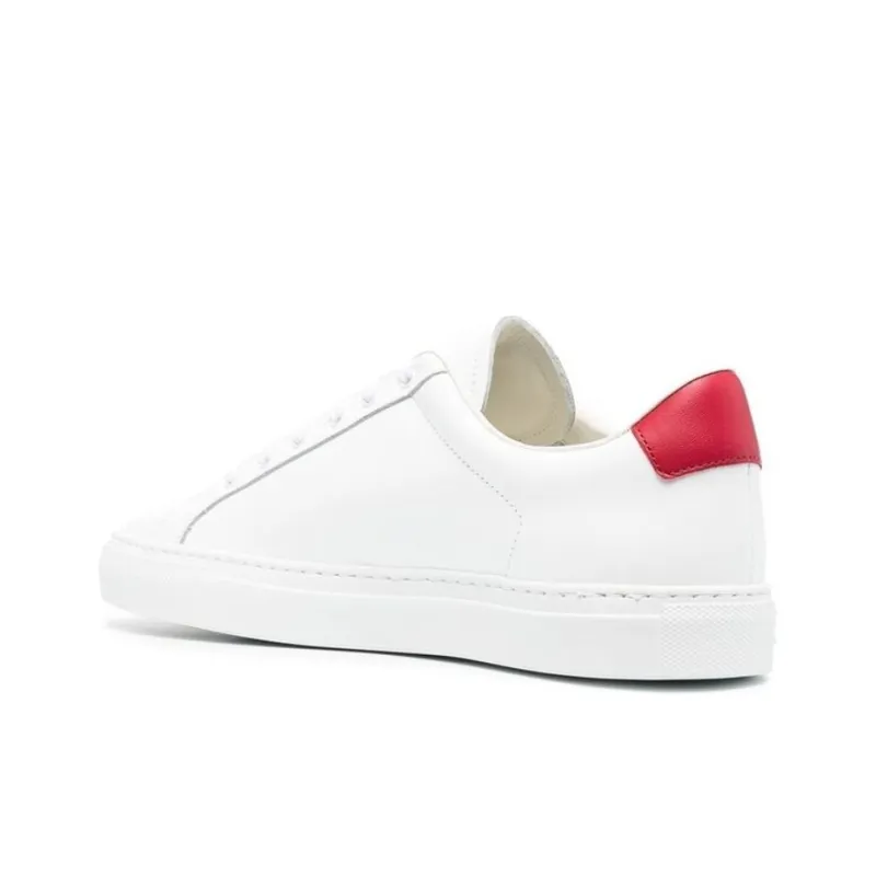 COMMON PROJECTS Low Top Stylish Skateboarding Shoes Men's White Red-3