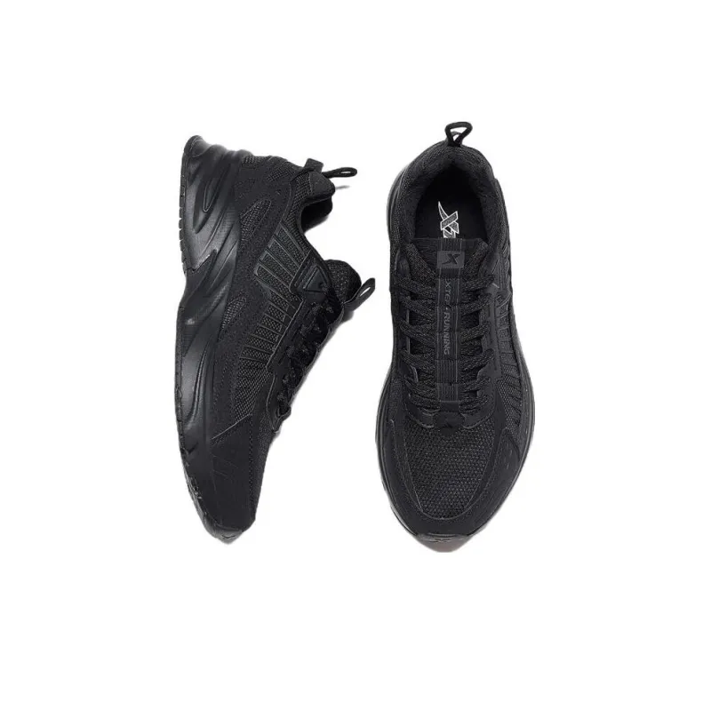 XTEP Slip Resistant, Abrasion Resistant, Breathable Low Top Running Shoes Men's Black-3