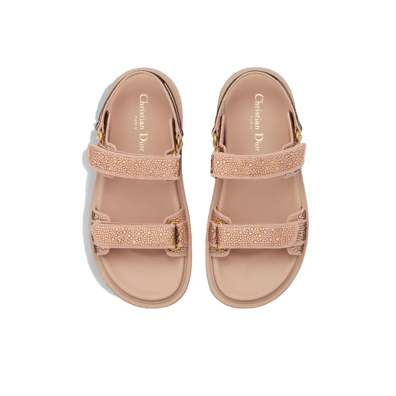 DIOR Beach Sandals Women's Pink-3