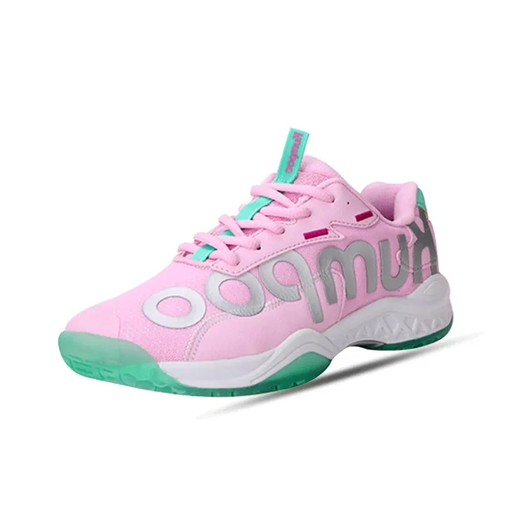 KUMPOO Badminton Shoes Unisex Low Top Pink-2