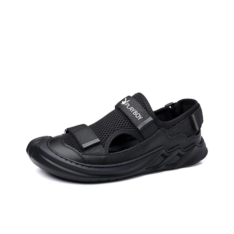 Playboy Playboy Breathable Casual Sandal Beach Shoes Men's Black-0
