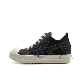 Rick Owens DRKSHDW Low Top Stylish Skateboarding Shoes Men's Black