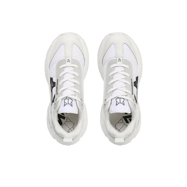 Naked Wolfe Society Low-Top Sports Casual Shoes Women's White Gray-2