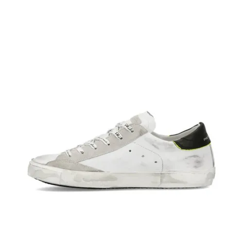PHILIPPE MODEL Low-Top Skateboard Shoes Men's White Gray