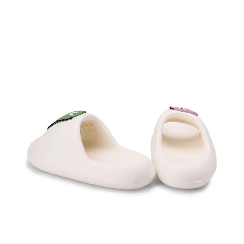 XMISTUO Slide Slippers Unisex White/Black-4