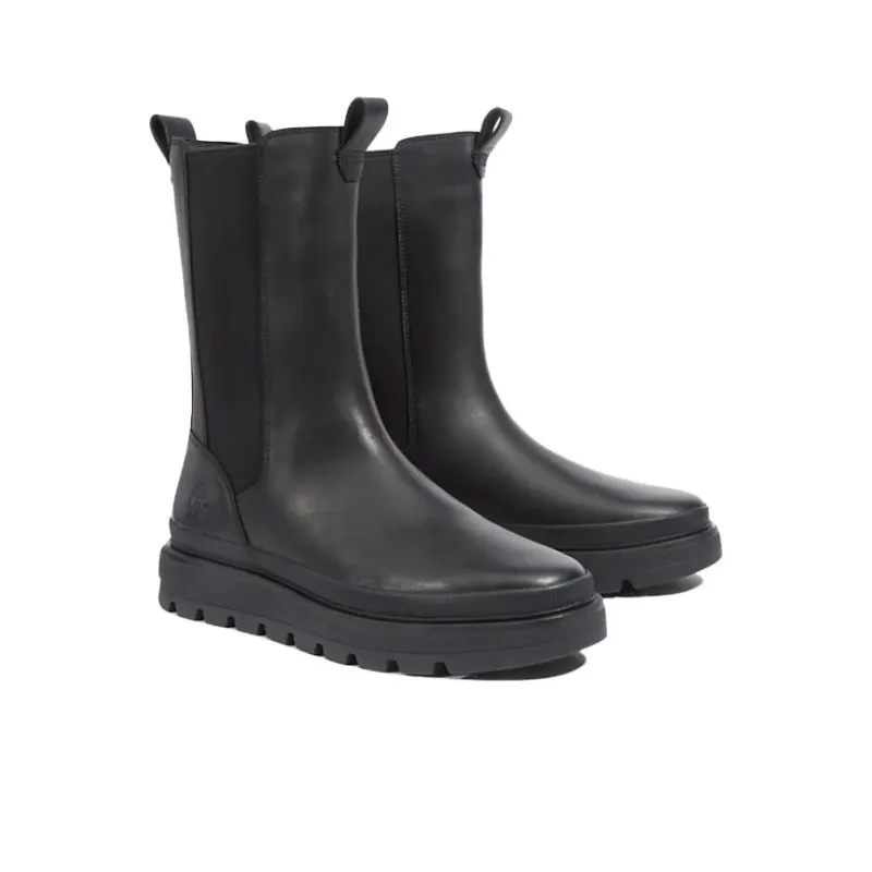 Timberland Ray City Greenstride Combat Crew Chelsea Boots Women's Black-3